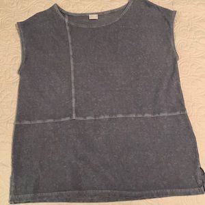 Poetry Hemp & Cotton Cap-sleeve Top